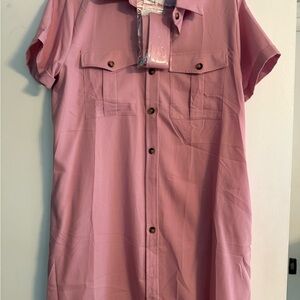 Pink Short Sleeve dress